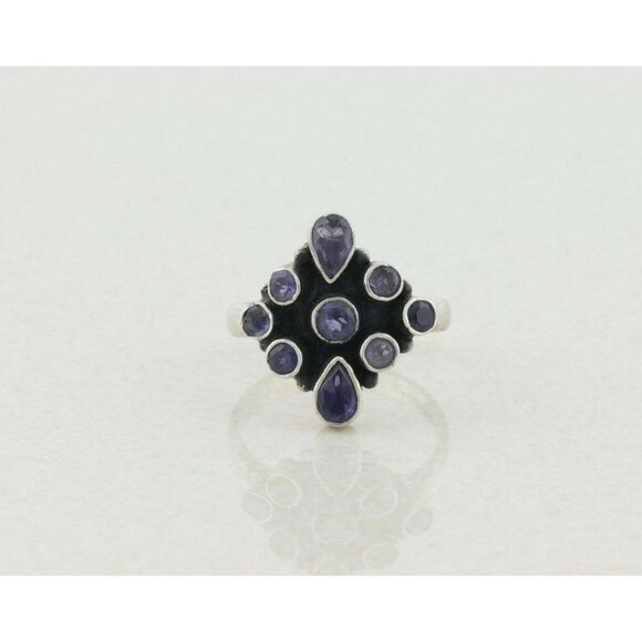 Sterling Silver Purple Amethyst Ring size 9 1/4 - Picture 1 of 7